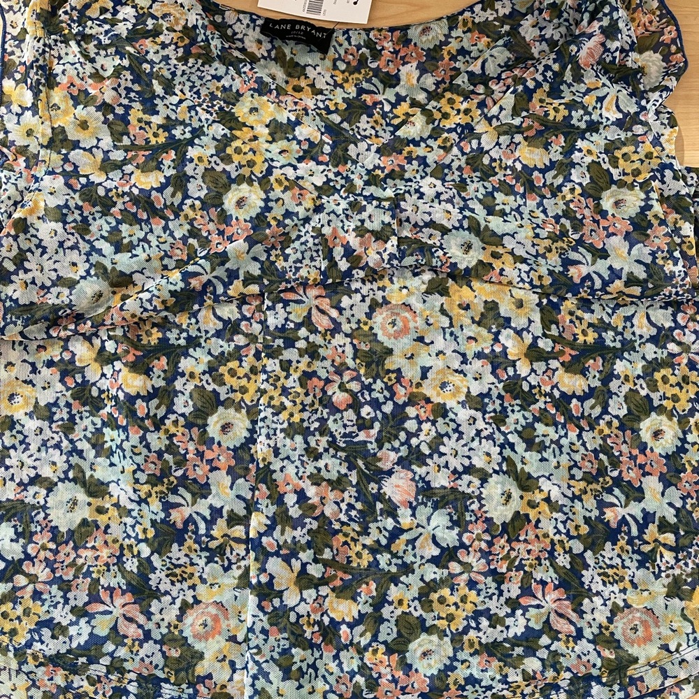 Lane Bryant Multicolor Floral Blouse